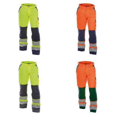 Bundhose Flex-HiVis Warnschutz Gelb/Marine - Diversio Workwear Bundhose Flex-HiVis Warnschutz Gelb/Marine - Diversio Workwear